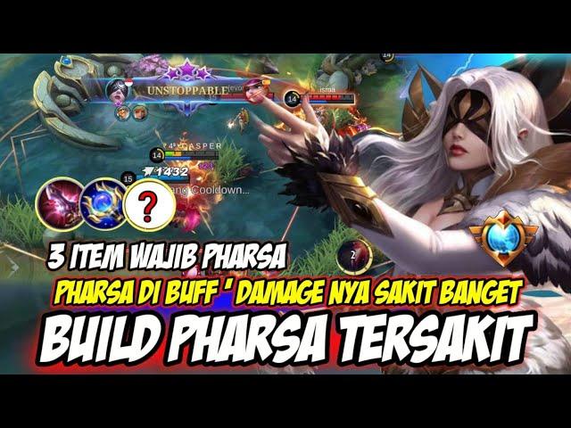 EMBLEM BUILD PHARSA TERSAKIT 2022, ITEM PHARSA PALING SAKIT TOP GLOBAL MOBILE LEGENDS