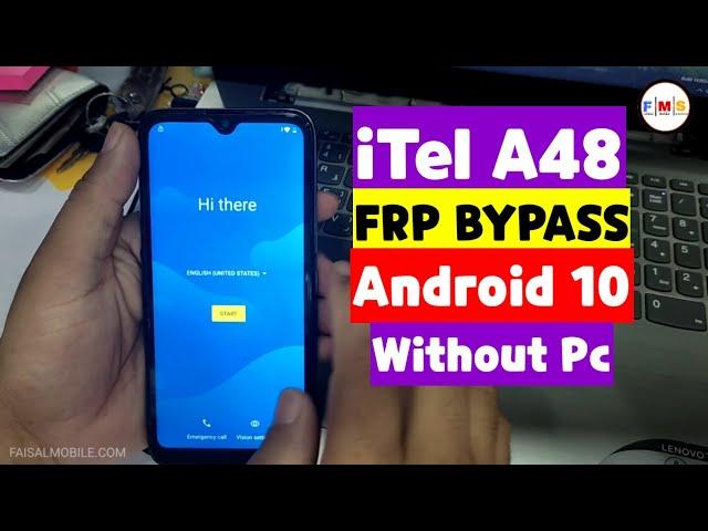 iTel A48 FRP Bypass Android 10 Without Pc 2022 - All iTel Google Account Remove Without Apk