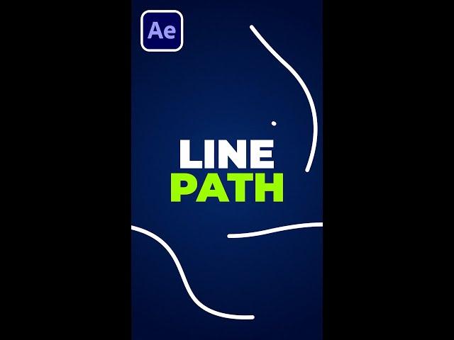 Create Line Path Animations in After Effects | Tutorial Shorts