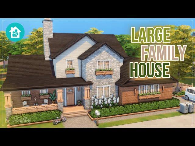 Большой Семейный Дом‍‍‍│Строительство│Large Family House│SpeedBuild│NO CC [The Sims 4]