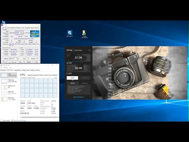 Vray Benchmark: Dual Xeon E5-2670