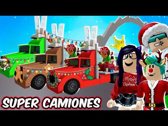 BATALLA de SUPER CAMIONES NAVIDEÑOS en Brookhaven | Kori Roblox