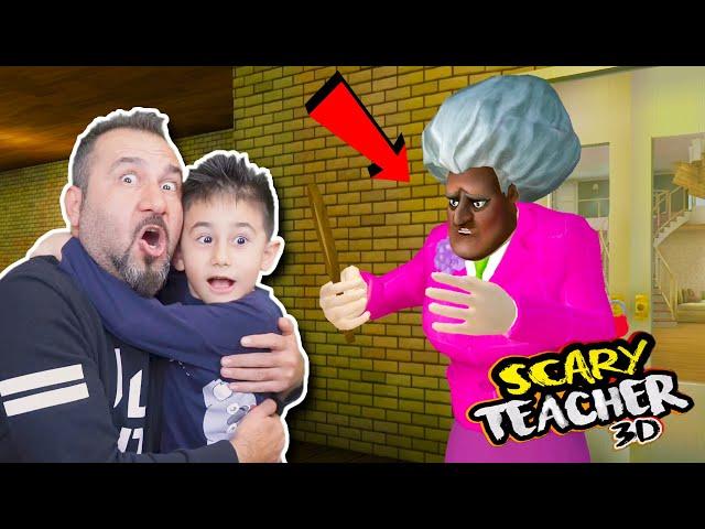 KIZGIN ÖĞRETMEN KORKUNÇ ÇİRKİN OLDU! SEVGİLİSİ GELDİ! | SCARY TEACHER 3D OYNUYORUZ!