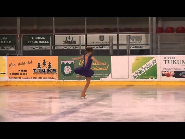 USTINOVA Alina, LAT, Advanced Novice Girls SP