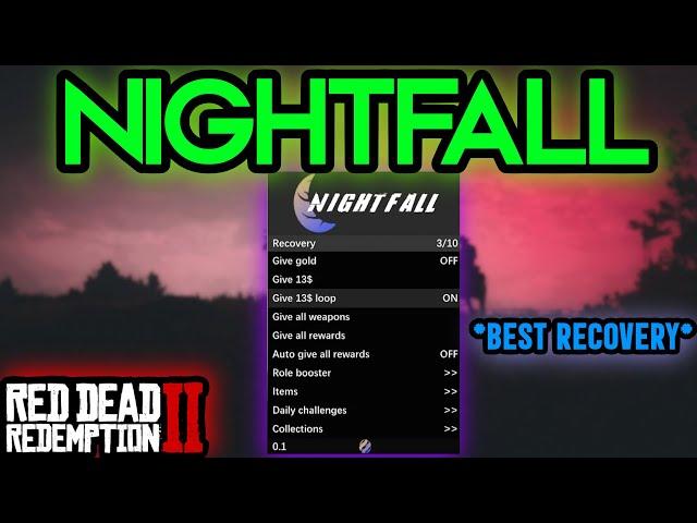 RED DEAD ONLINE | NIGHTFALL MENU SHOWCASE | *BEST RECOVERY*