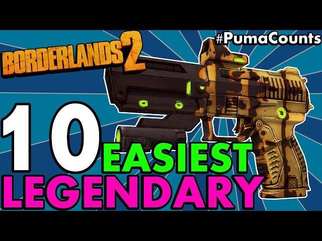 Top 10 Best and Easiest Legendary Guns and Weapons to Farm/Get in Borderlands 2 (No DLC) #PumaCounts