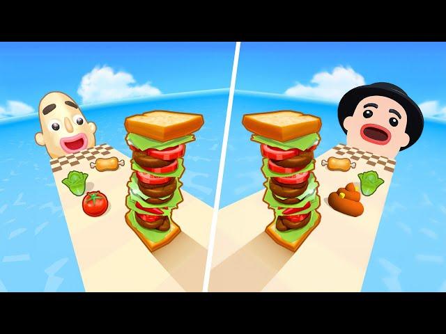 Silly Sandwich Dash | Sandwich Runner - All Level Gameplay Android,iOS - NEW BIG APK UPDATE