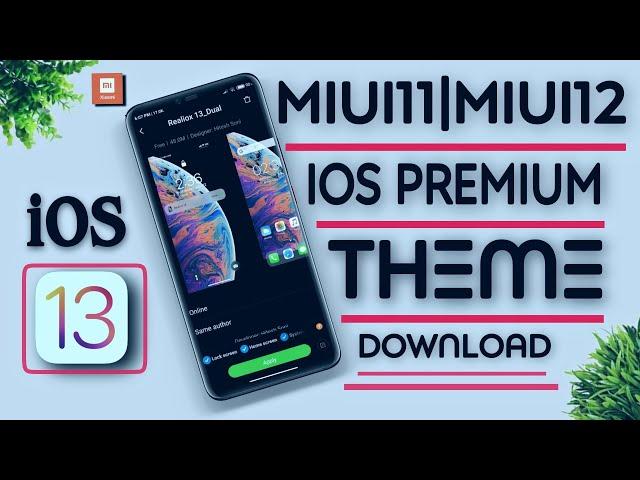 Realiox 13 Dual MIUI Theme | A Premium Designed iOS Theme for MIUI 11 & MIUI 12