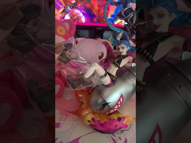 THE BEST JINX SCALE FIGURE EVERRR!! #jinx #leagueoflegends #arcane #figure #unboxing #cute #riot