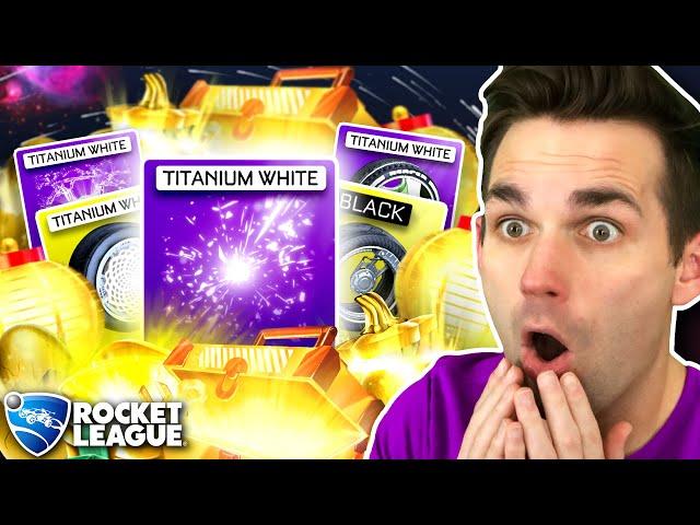 GETTING THE MOST *INSANE* ITEMS IN ROCKET LEAGUE! (RL 70+ Golden Crate Opening)