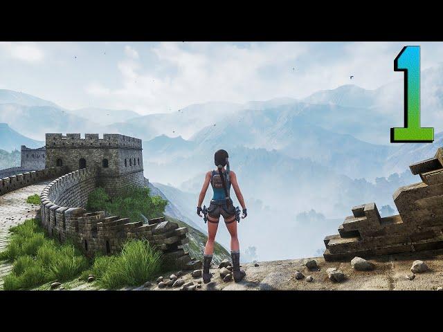 The Wall Of China & Poisonous Spiders & Tigers - Tomb Raider 2 Remake DEMO: Dagger Of Xian - Part 1