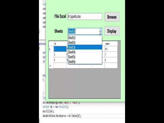 C# import files excel with all extensions xls,xlsx in datagridview