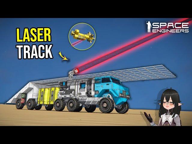 This Laser Beam Tracks Incoming Missile and Vehicle, Space Engineers