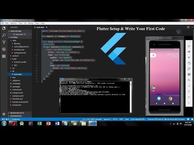 Flutter setup on Windows || Installing Flutter with Git & Android SDK & VS Code