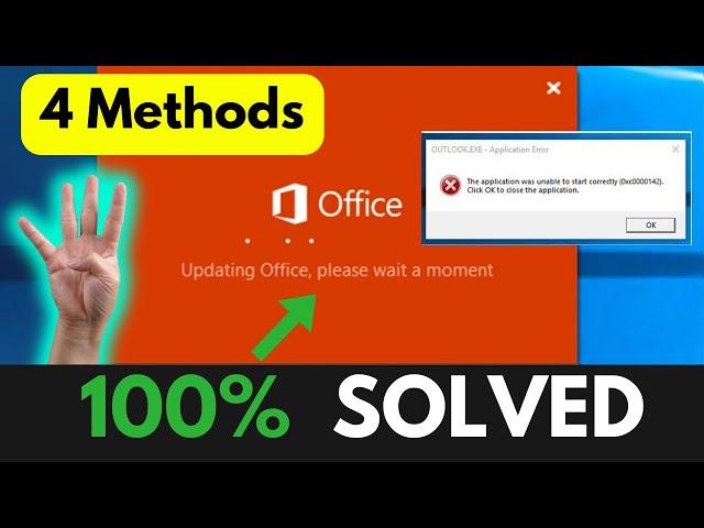 Stuck Loading Update Office - How To Fix Microsoft Office Updating Office Please Wait A Moment Error