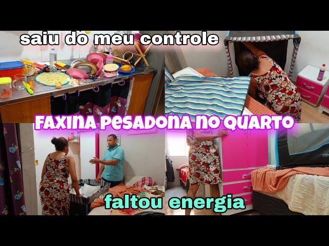 FAXINA PESADONA NO QUARTO/TROCAMOS TUDO DE LUGAR/FALTOU ENERGIA/SAIU DO MEU CONTROLE. #viralvideo