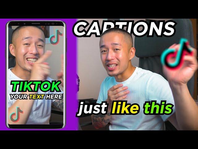 How to add captions to TikTok videos (THE YELLOW OR GREEN ONES)