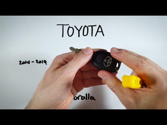 Toyota Corolla Key Fob Battery Replacement (2014 - 2019)