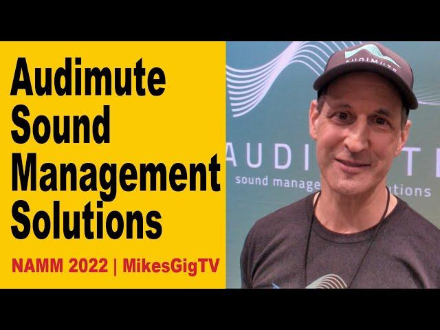 Sound Management Panels For Recording Studios by Audimute at NAMM 2022 | MikesGigTV