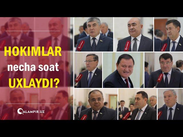 Hokimlar necha soat uxlaydi?