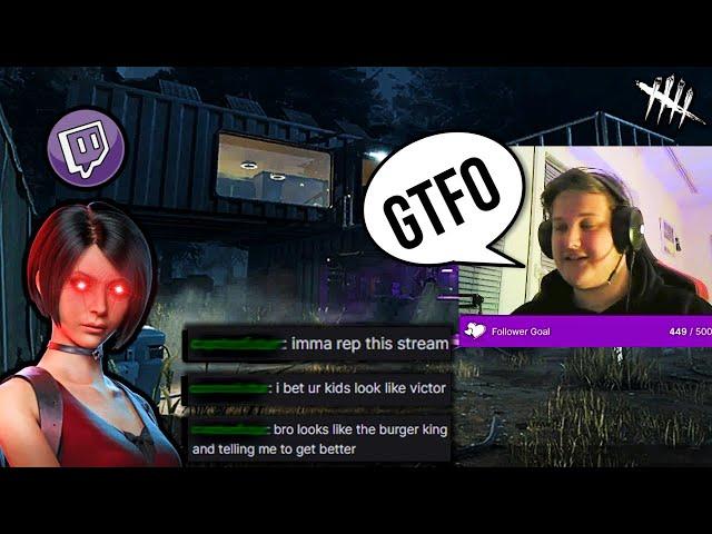 Chill Streamer SHUTS DOWN Toxic TTV - Dead By Daylight