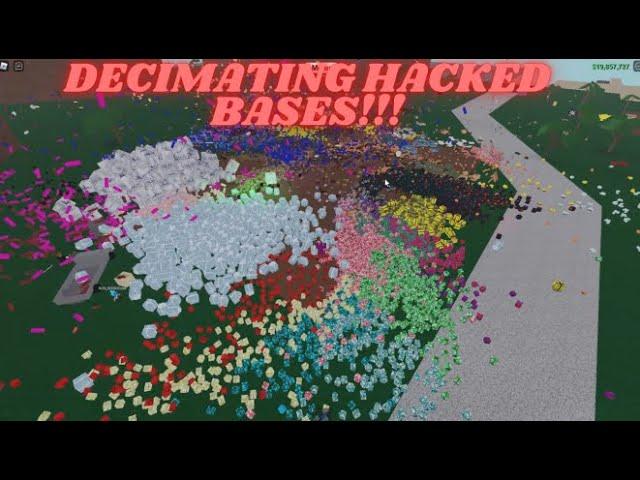 Lumber Tycoon 2- Decimating Hacked Bases!!!