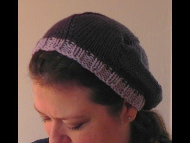 How to Knit Lesson Three - The Slouch Beret Hat