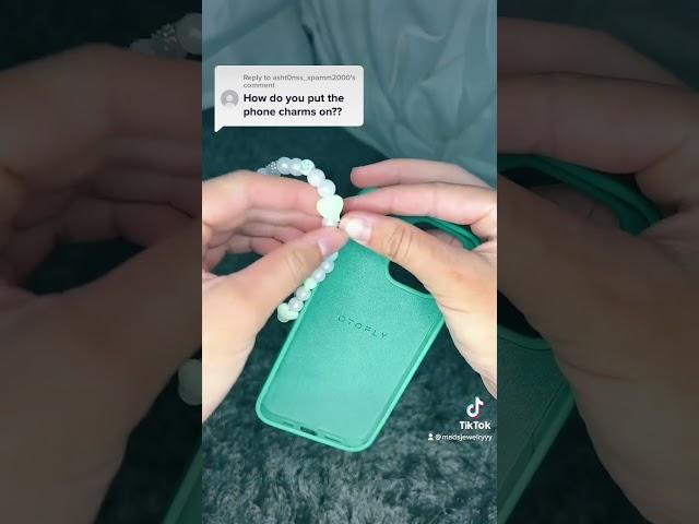 How to put on a phone charm!