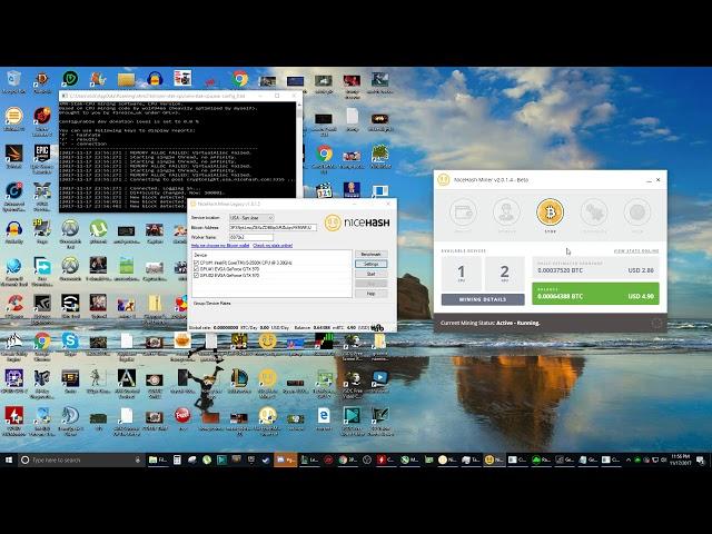 Legacy vs 2.0 miner Nice Hash