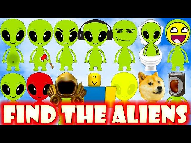 FIND the ALIENS *How to get ALL 80 Aliens and Badges* Roblox