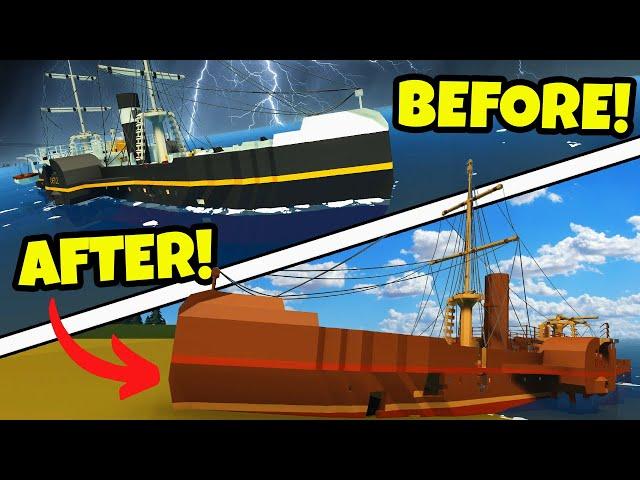 Tsunami Ship Sinking Survival & Wreckage Exploration in Stormworks!