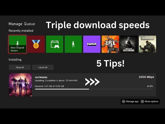 How to Download Games Faster on any Xbox