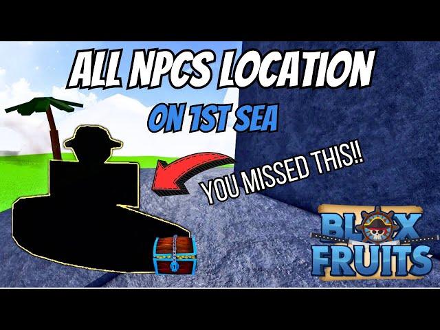 All NPCs Location in Blox Fruits!! | 1st Sea