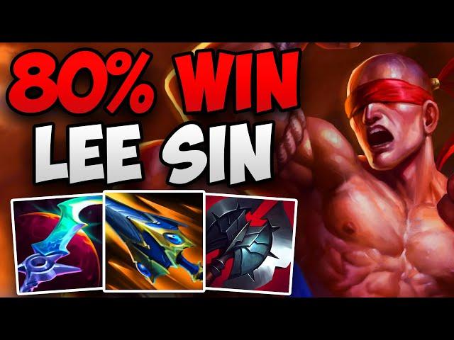 CHALLENGER 80% WIN RATE LEE SIN CARRIES HIS TEAM! | CHALLENGER LEE SIN JUNGLE GAMEPLAY | S14