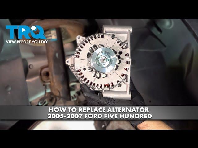How to Replace Alternator 2005-2007 Ford Five Hundred