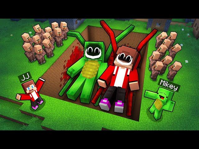 Mikey and JJ Found Scary Buried Spider Bodies In Minecraft (Maizen)