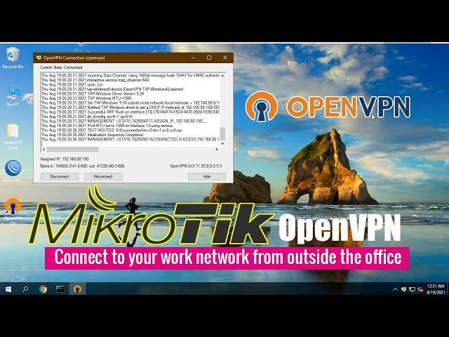 How to create VPN server on Mikrotik with OpenVPN ( Client to Site )