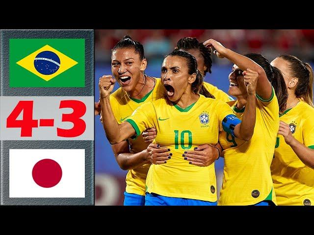 Brazil vs Japan Highlights | Women's Football Friendly International