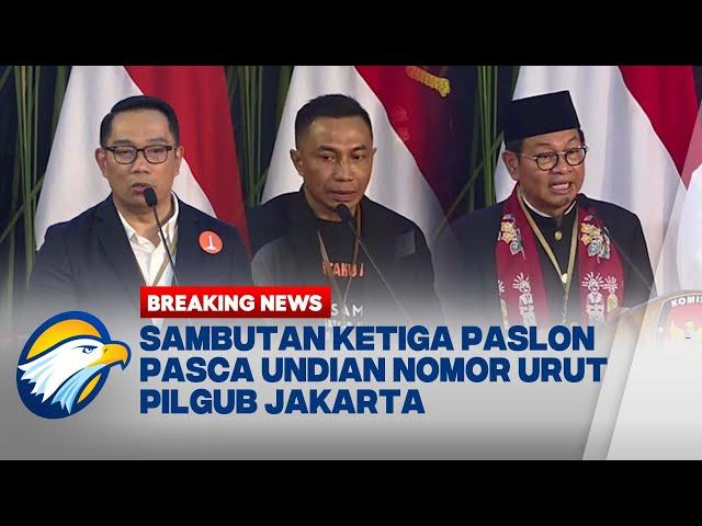 [FULL] BREAKING NEWS - Sambutan Ketiga Paslon Pilgub Jakarta