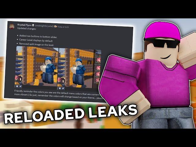 New RELOADED MENU UI LEAKS... (Roblox Arsenal)