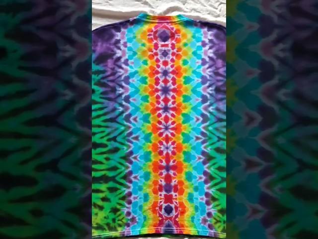 Hippie Vibes: Tie-Dye T-Shirt Magic! ️ #Mandala #ZigZag #Honeycomb #DIYFashion