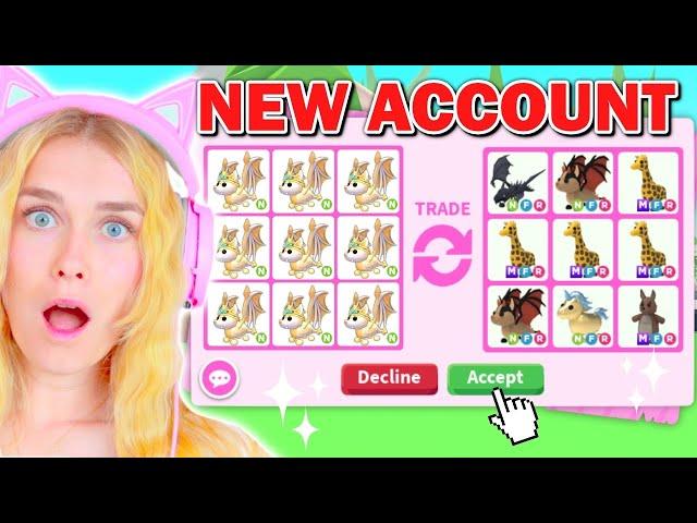 Starting A *NEW* ACCOUNT With *NEON* FAIRY BAT DRAGONS In Adopt Me! (Roblox)