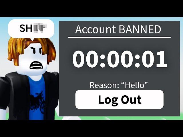 I tried getting BANNED on Roblox in 1 HOUR!