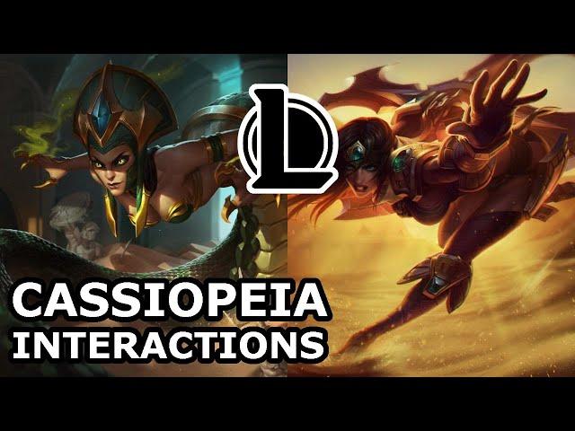 Cassiopeia Interactions with Other Champions | ONCE FRIENDS, NOW ENEMIES | League of Legends Quotes