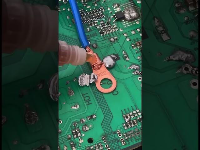 Flux One drop of soldering easily tins solder #machine #avtech #solder #solderingflux #soldering