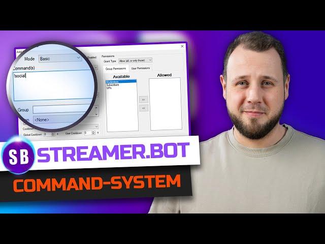 Twitch CHAT COMMANDS erstellen mit dem Streamer.bot