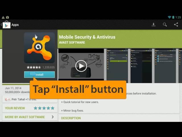 How to install Avast Free Mobile Security