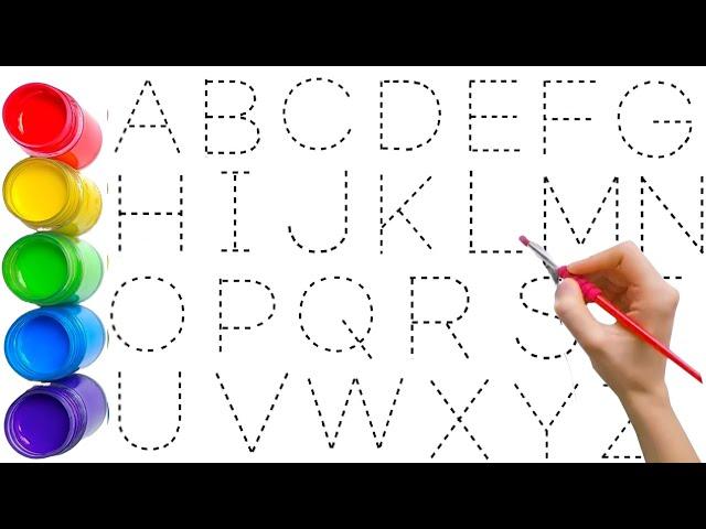 ABCD Alphabets.kids drawing and alphabets learning.counting numbers and drawing shapes.abc Kids song