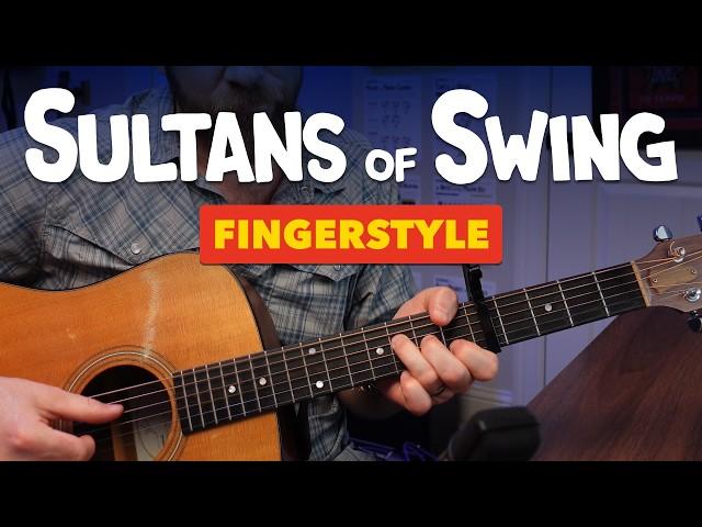 Sultans of Swing – Melodic Fingerstyle Guitar Lesson with Campfire Strumming Tips (Dire Straits)