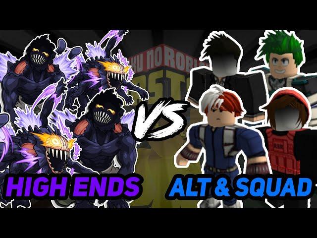 HIGH END NOMUS vs ALT & SQUAD! VILLAIN RAID WITH FRIENDS! | Boku No Roblox Remastered